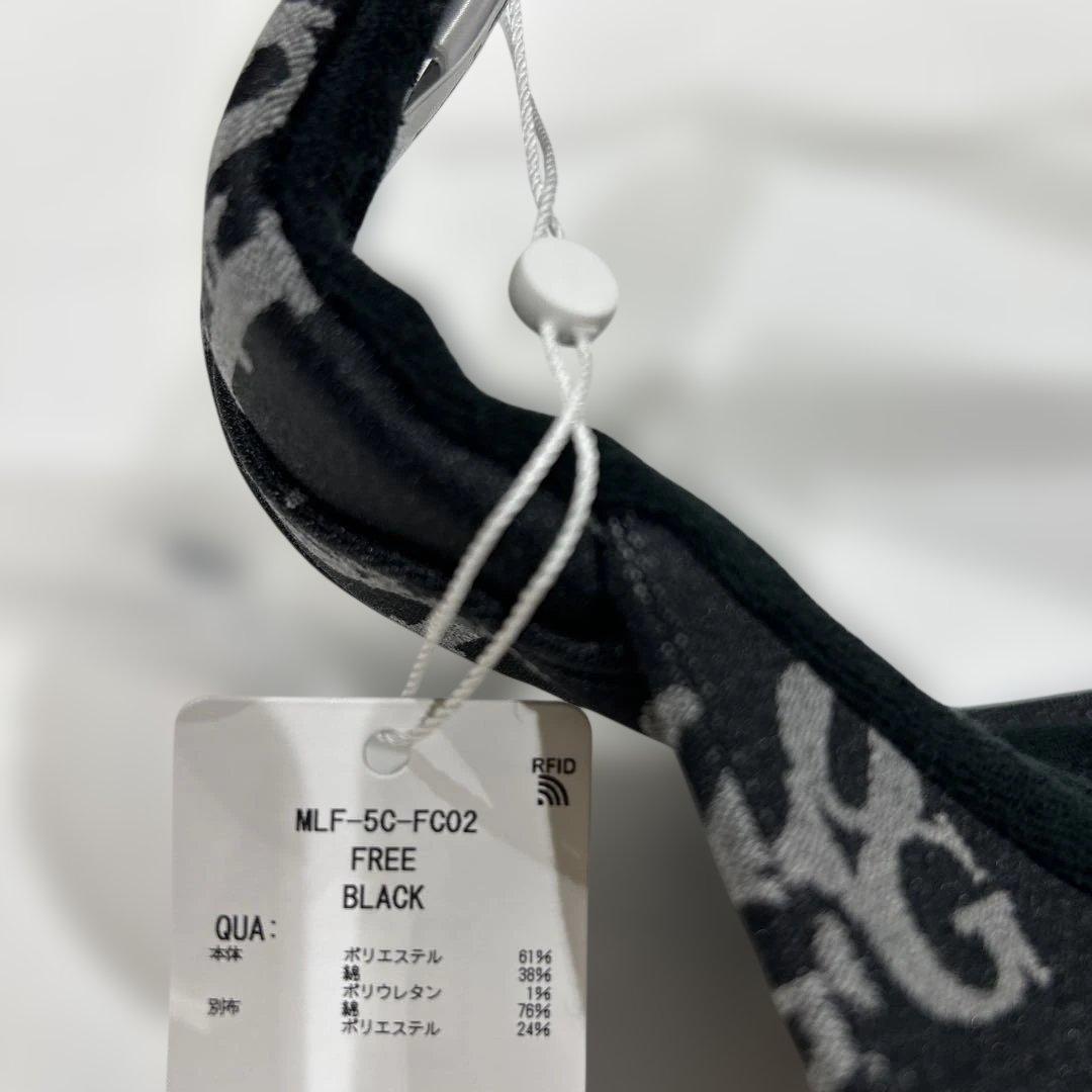 新品❤️マークアンドロナロゴ入り黒バイザー サイズ調整可能
