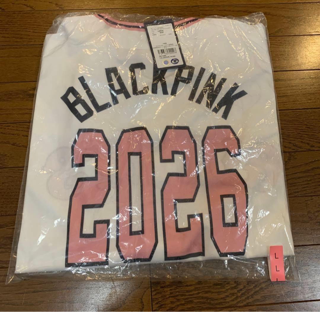 ブラックピンク　ユニフォーム　巨人　BLACKPINK Lサイズ　白　ホワイト
