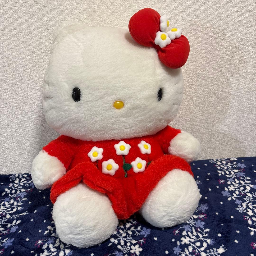 希少　2000年 ハローキティ ぬいぐるみ　大