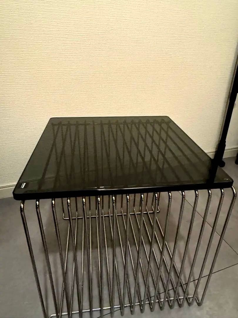 Panton Wire パントン ワイヤーシェルフ+天板スモークガラス