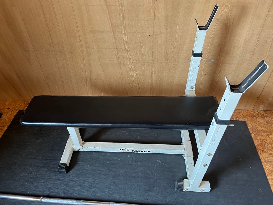 【引取希望】FIGHTING ROADウエイトプレート、ベンチセット　約75kg