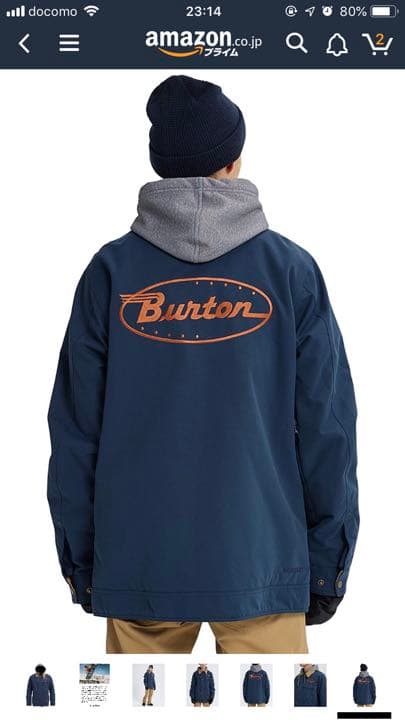 Burtonのジャケット　Ｌサイズ　新品未使用