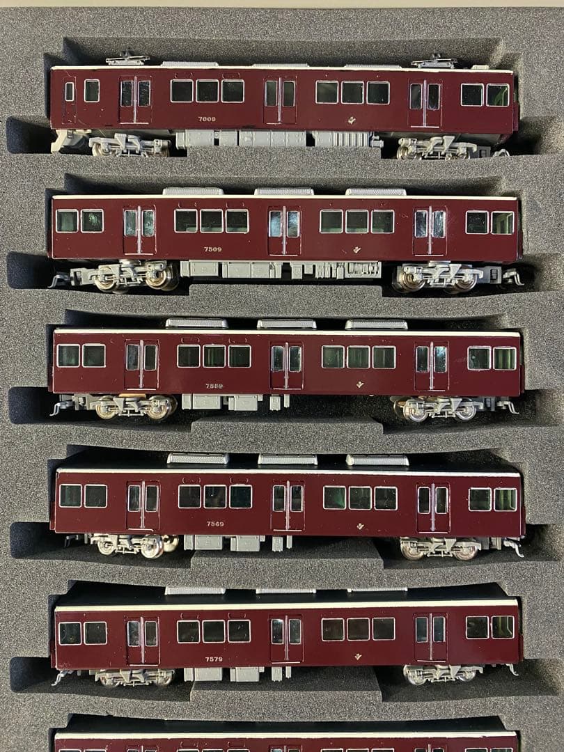 阪急電鉄7000系7009f2011年リニューアル8両編成グリーンマックス神戸線