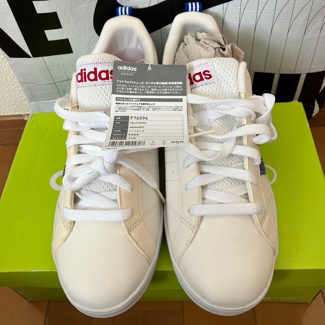 adidas neo ホワイト スニーカー 26.5cm