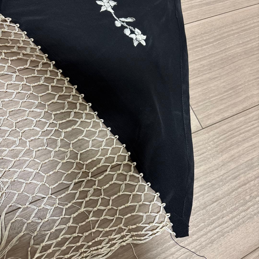 フラメンコ　黒マントンシージョ　スペイン購入品