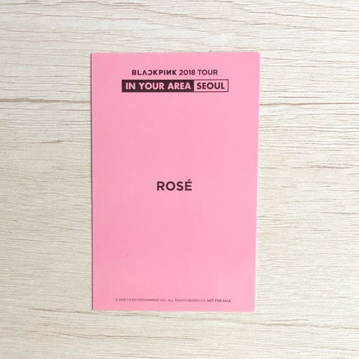 BLACKPINK ソウルコン ロゼ トレカ