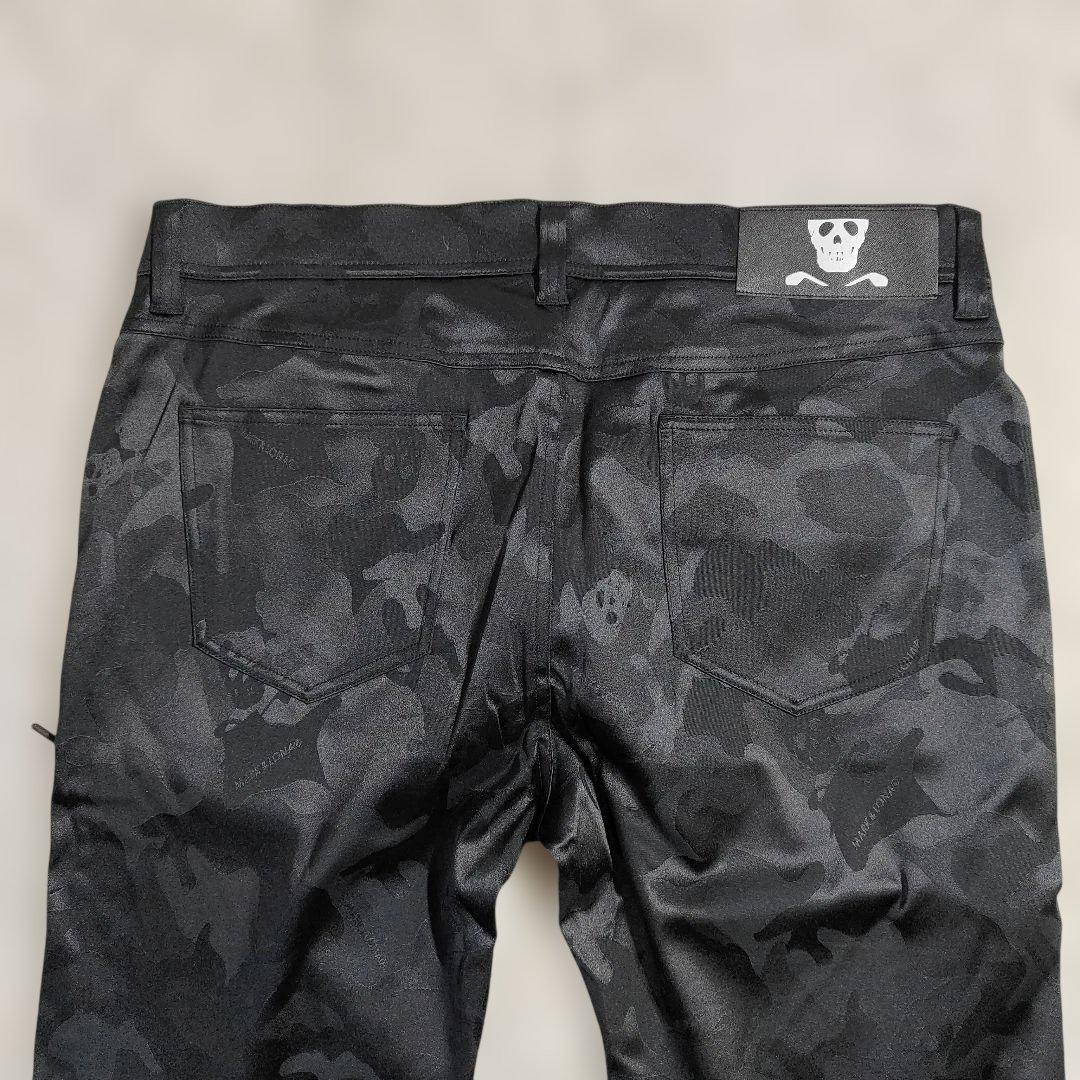 新品 MARK&LONA 52 黒 カモ柄 パンツ MLM-4A-AT31