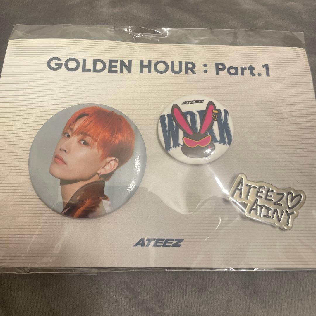 ateez golden hour ポップアップ 缶バッジ コンプリート