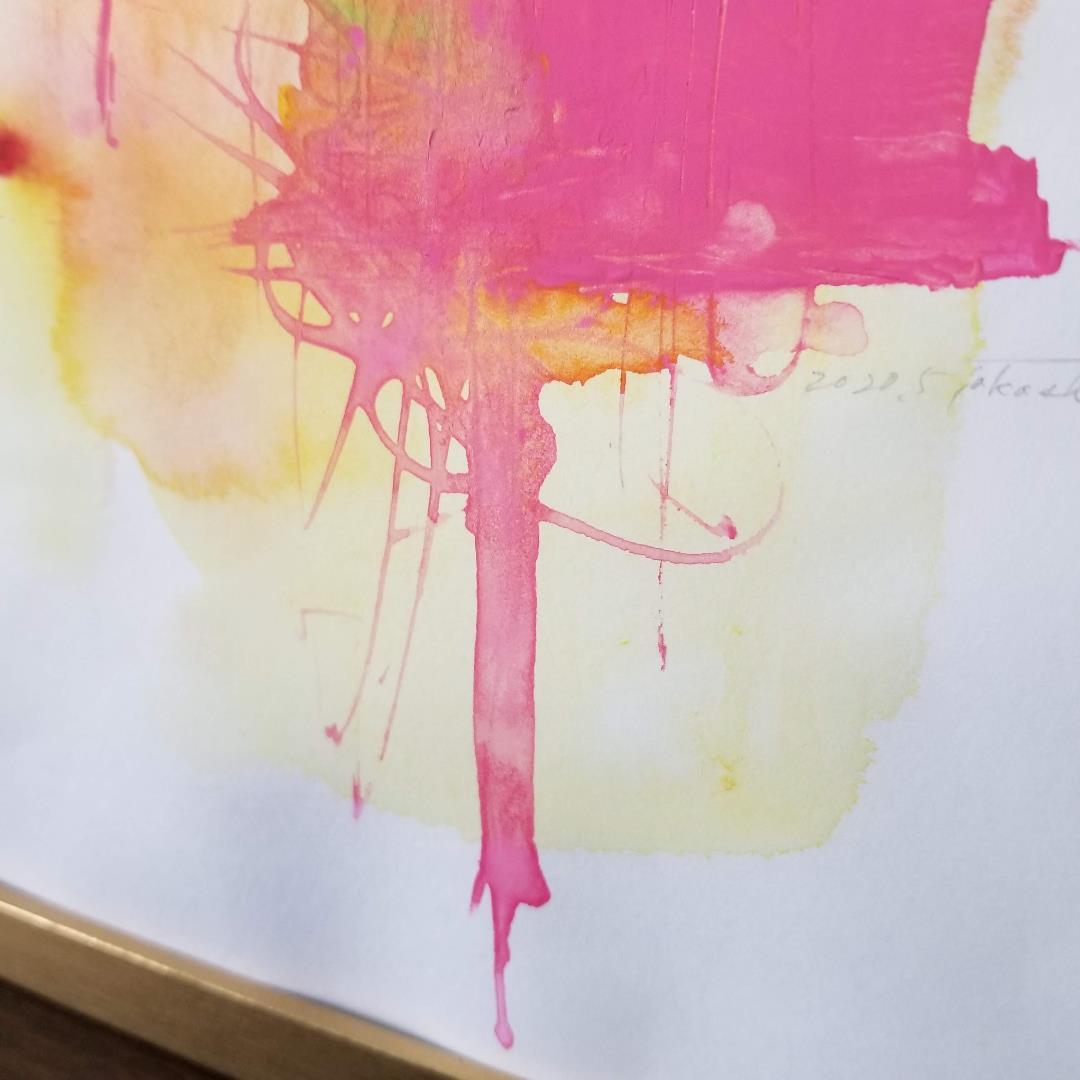 抽象画　絵画　カラー　モノクロ　インテリア　アート　A4サイズ