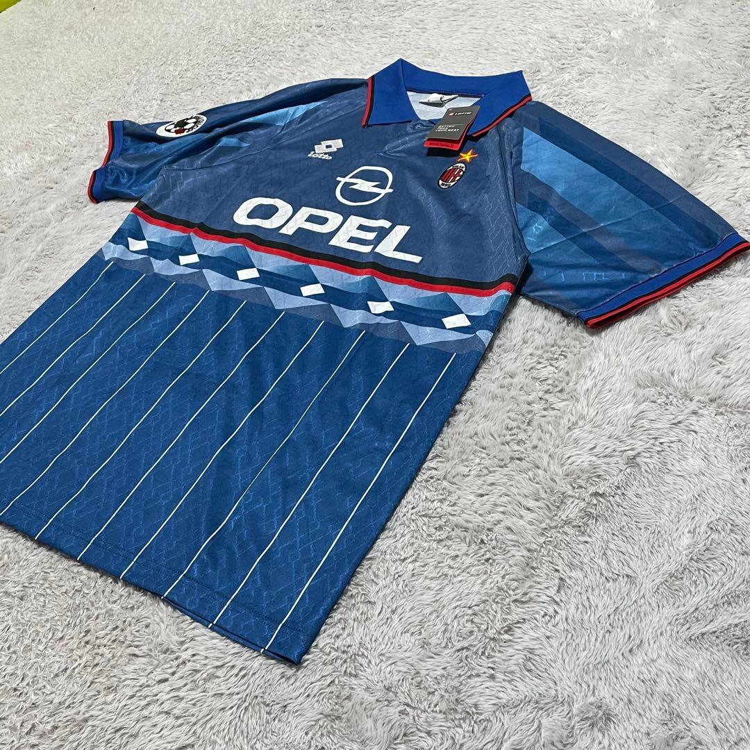 タグ付き　ロット　サッカーシャツ　ACミラン　95-96 4th OPEL 総柄