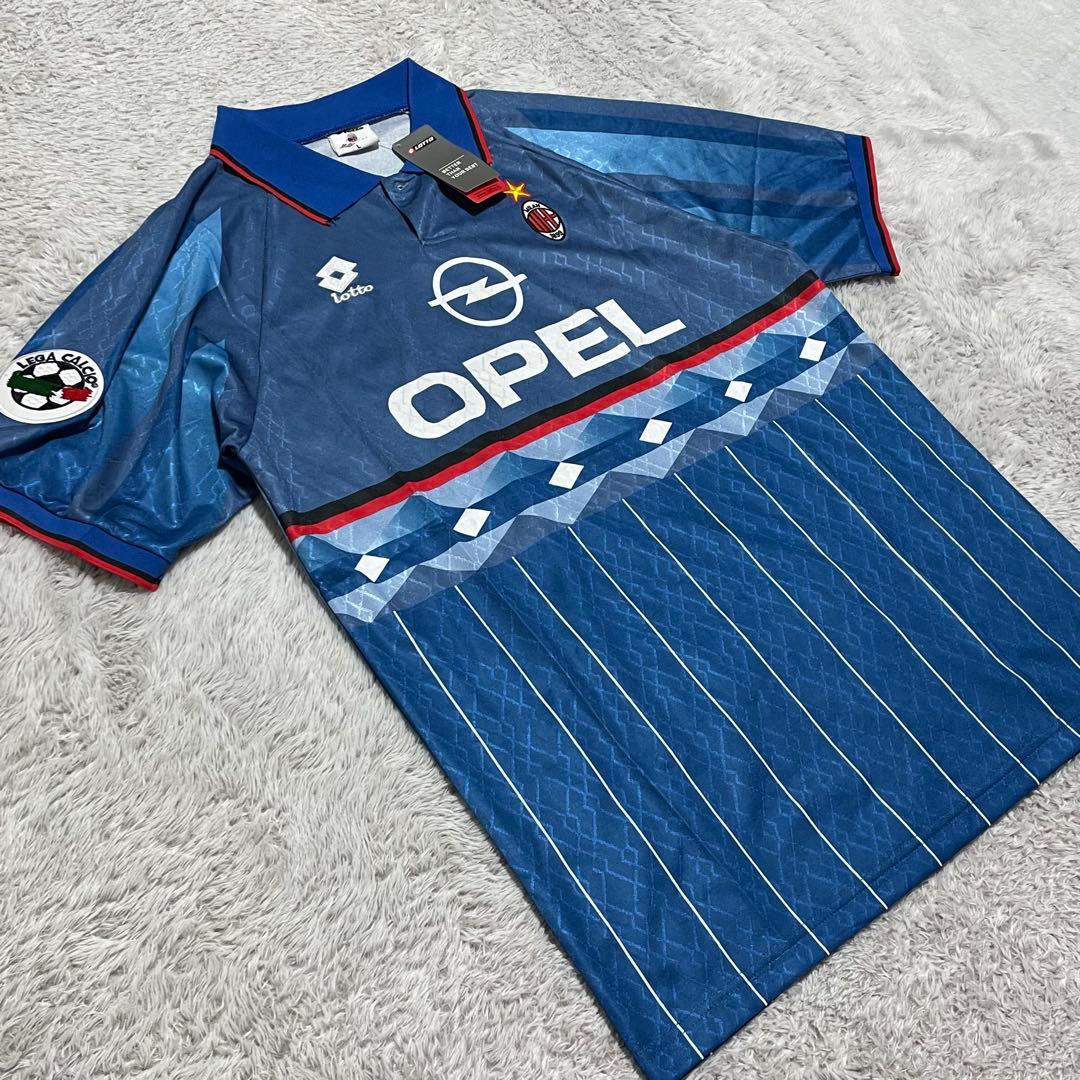 タグ付き　ロット　サッカーシャツ　ACミラン　95-96 4th OPEL 総柄