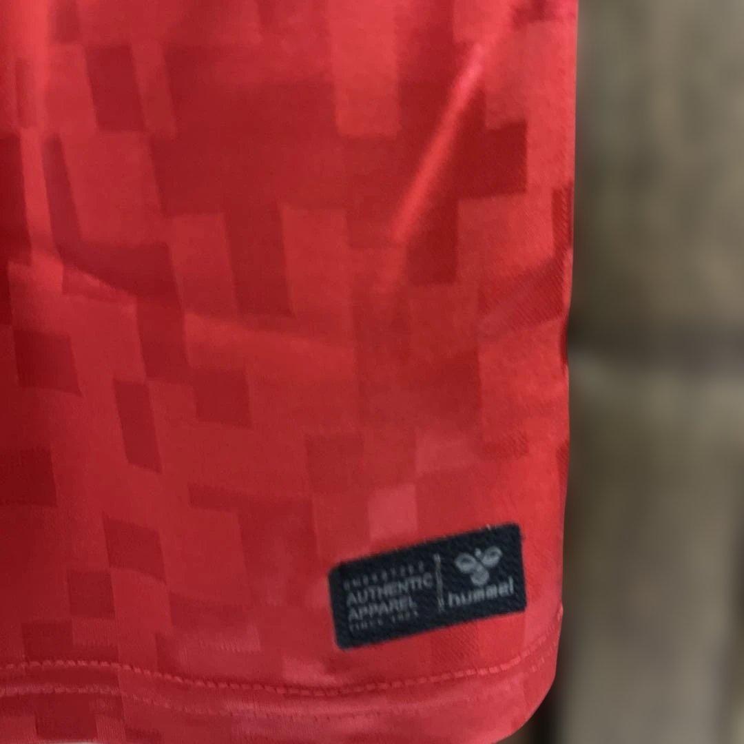 新品タグ付きデンマーク代表 サッカーユニフォームhummel M