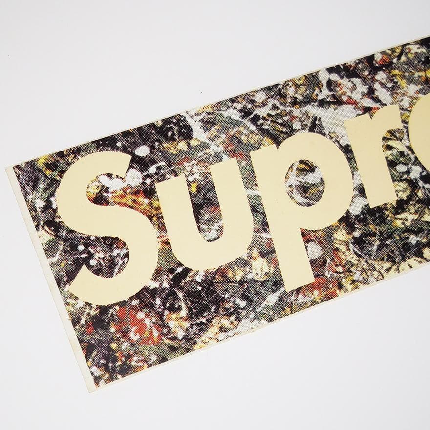 Supreme ジャクソン ポロック ボックスロゴ ステッカー 希少