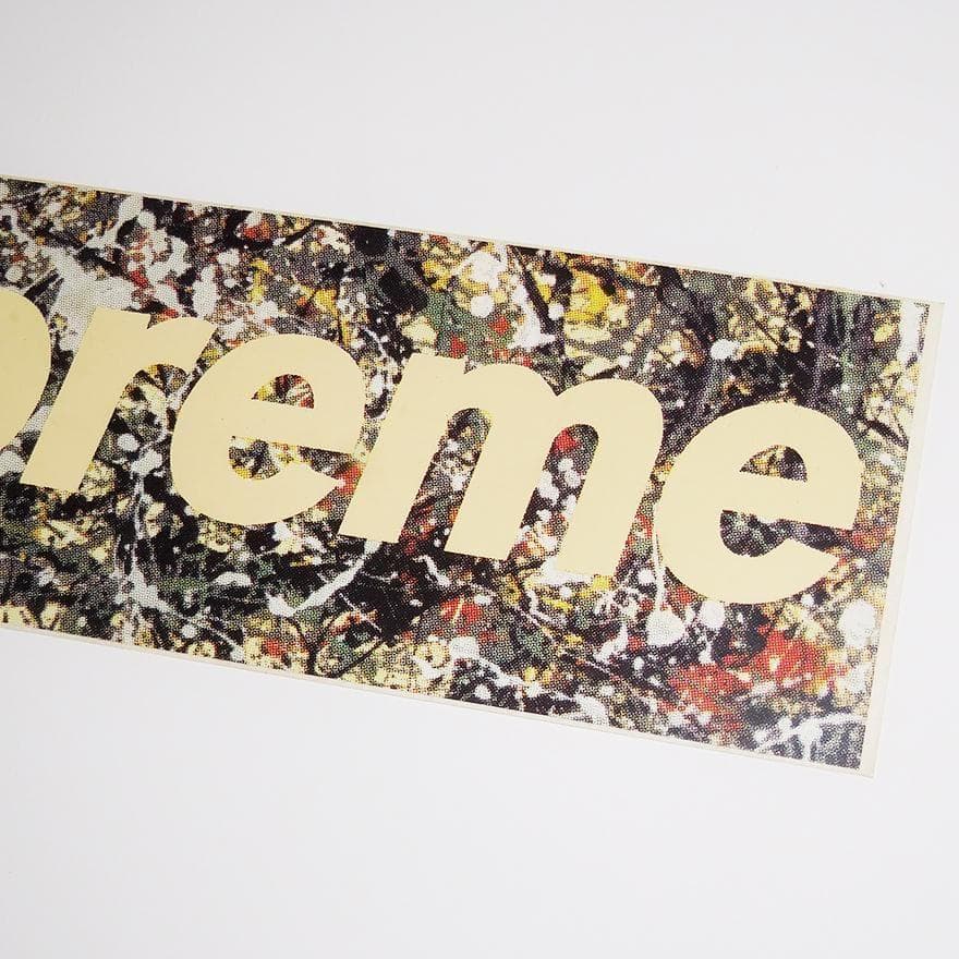 Supreme ジャクソン ポロック ボックスロゴ ステッカー 希少