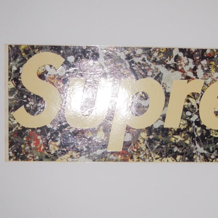 Supreme ジャクソン ポロック ボックスロゴ ステッカー 希少