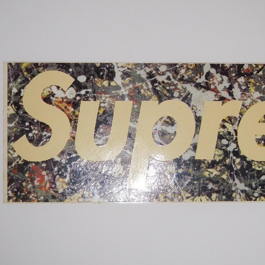 Supreme ジャクソン ポロック ボックスロゴ ステッカー 希少