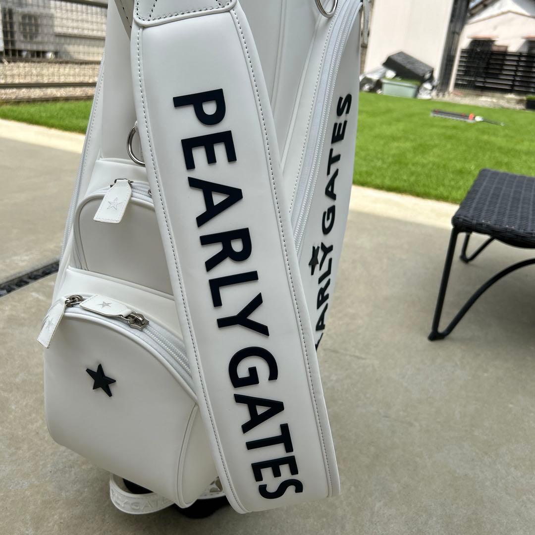 【超美品】パーリーゲイツ　PEARLY GATES　マットレザー　キャディバッグ