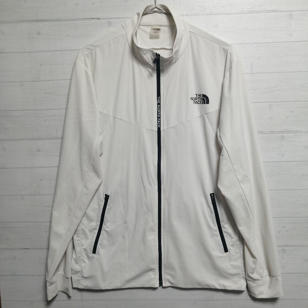 【美品・希少】ザ・ノースフェイス ジップアップ ライトジャケット 白 Lサイズ