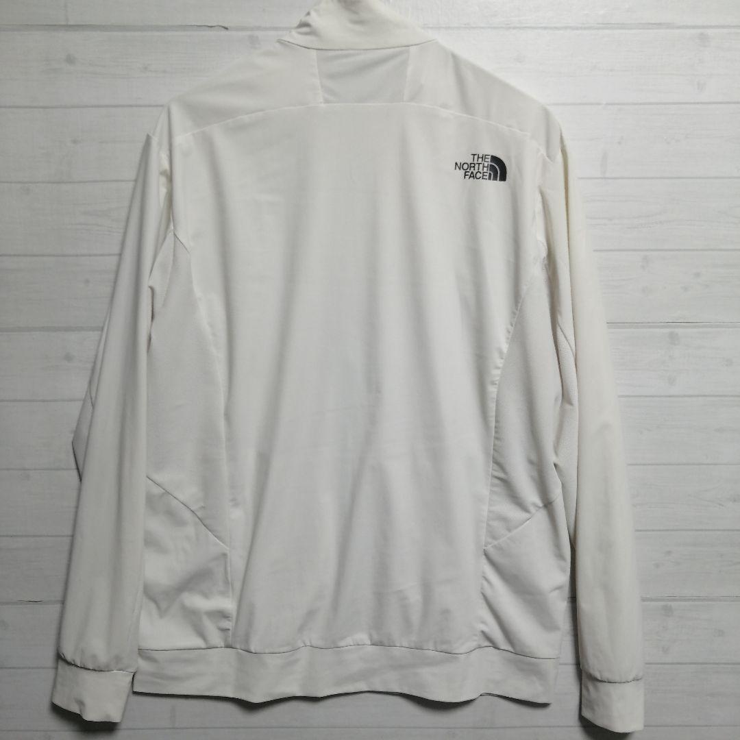 【美品・希少】ザ・ノースフェイス ジップアップ ライトジャケット 白 Lサイズ