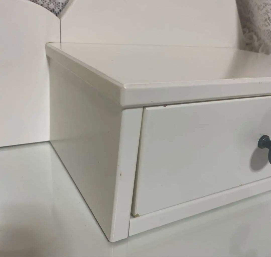 『たのメル便』ヘムネス　 IKEA ドレッサー　ミラー付き　ホワイト　鏡台