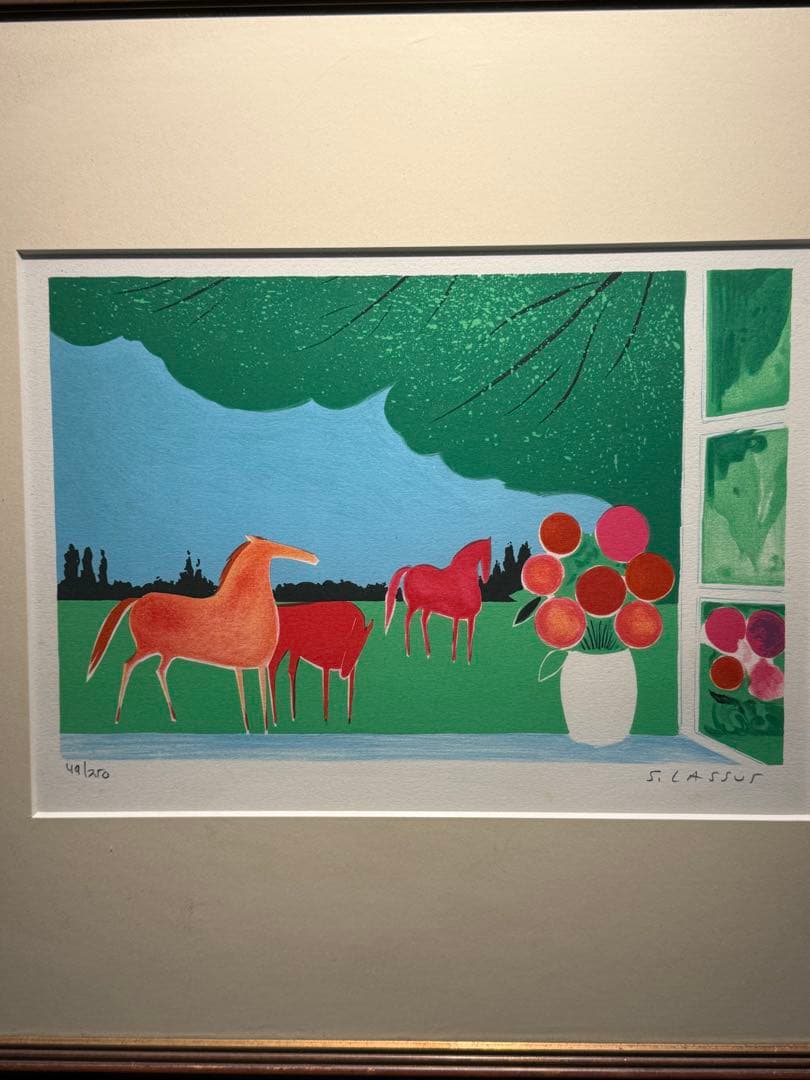【Pastoral Window 】lithograph直筆サインEdition