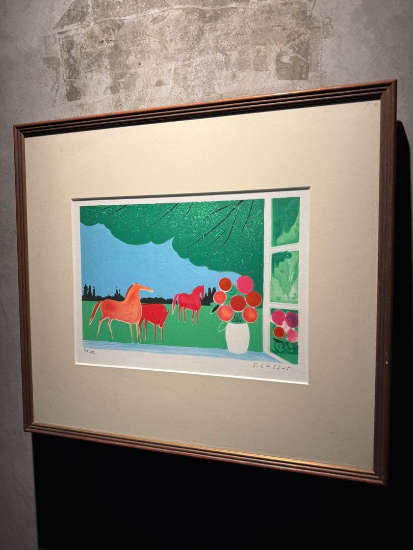 【Pastoral Window 】lithograph直筆サインEdition
