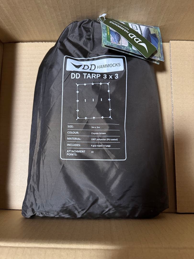 DD TARP 3 x 3 コヨーテ　タグ付き