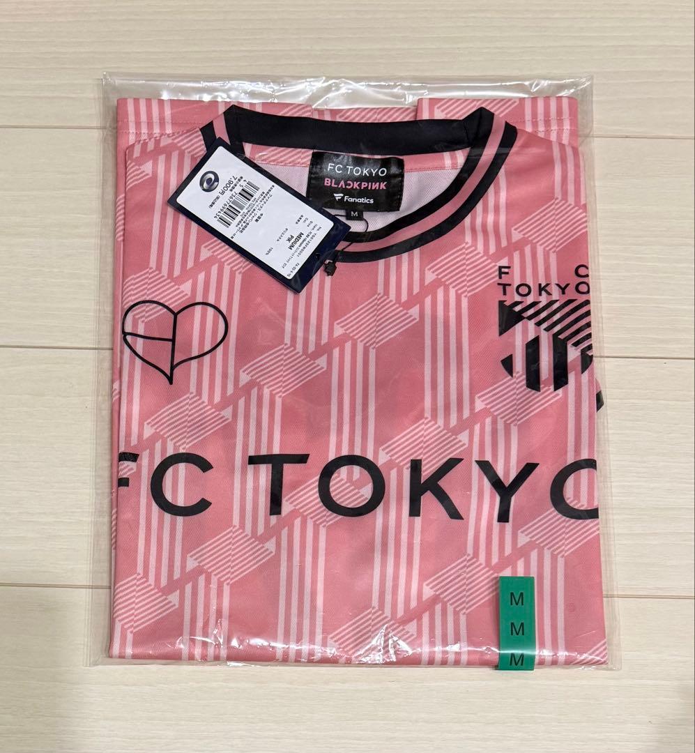 FC東京 BLACKPINK コンフィットTシャツ ピンク ポップアップ M