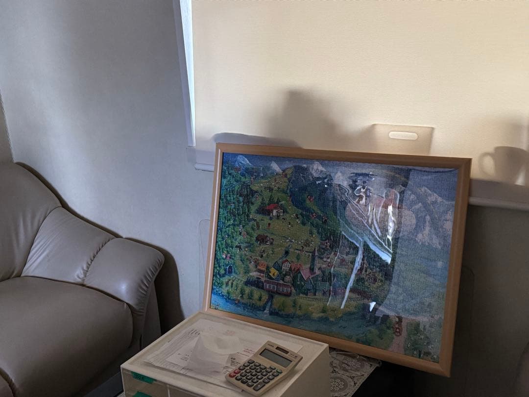 迫めろ ジグソーパズル 完成品　アルプスの少女ハイジ　額入り
