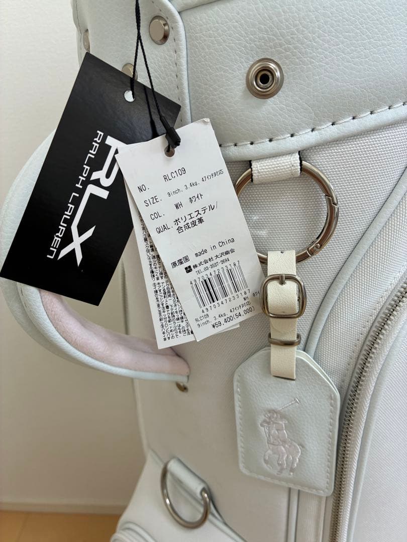 【✨新品・未使用✨】RLX ラルフローレン　ホワイト キャディバッグ