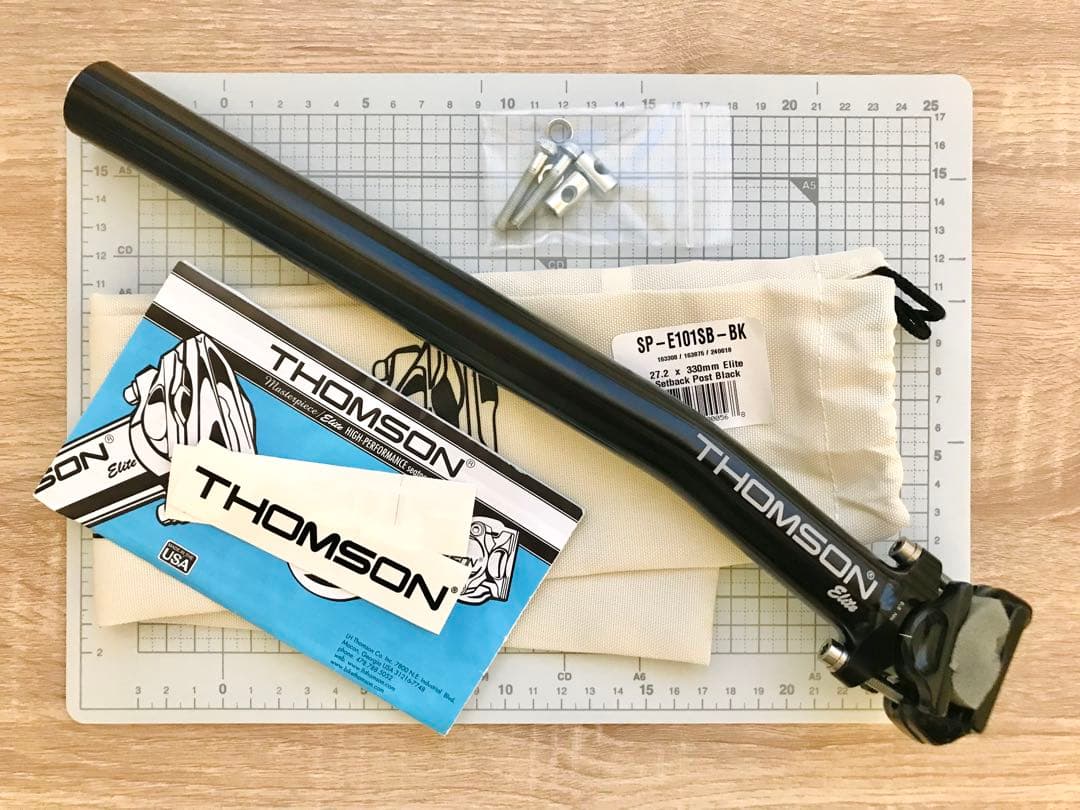 THOMSON Elite シートポスト 27.2 setback チタンボルト