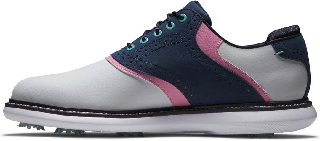 FJ ゴルフシューズ レザー ホワイト/ネイビー/ピンク