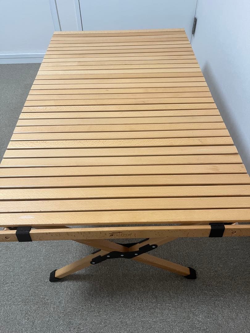 FIELDDOOR ウッドロールトップテーブル　70×120cm