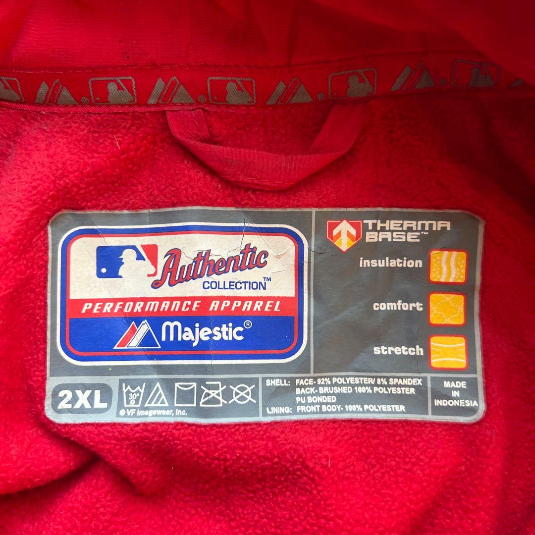 MLB レッドソックス 裏起毛ジャケット ソフトシェル スタジャン XXL