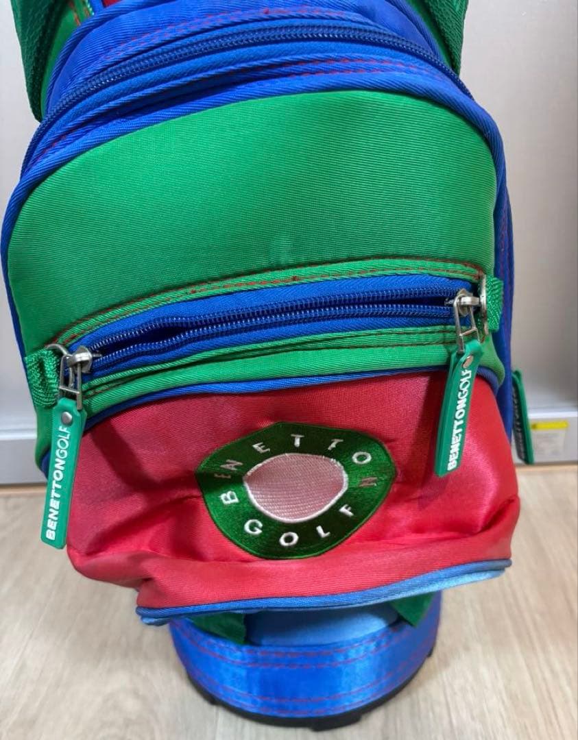 BENETTON GOLF キャディバッグ　ヴィンテージ　ヘッドカバー付き