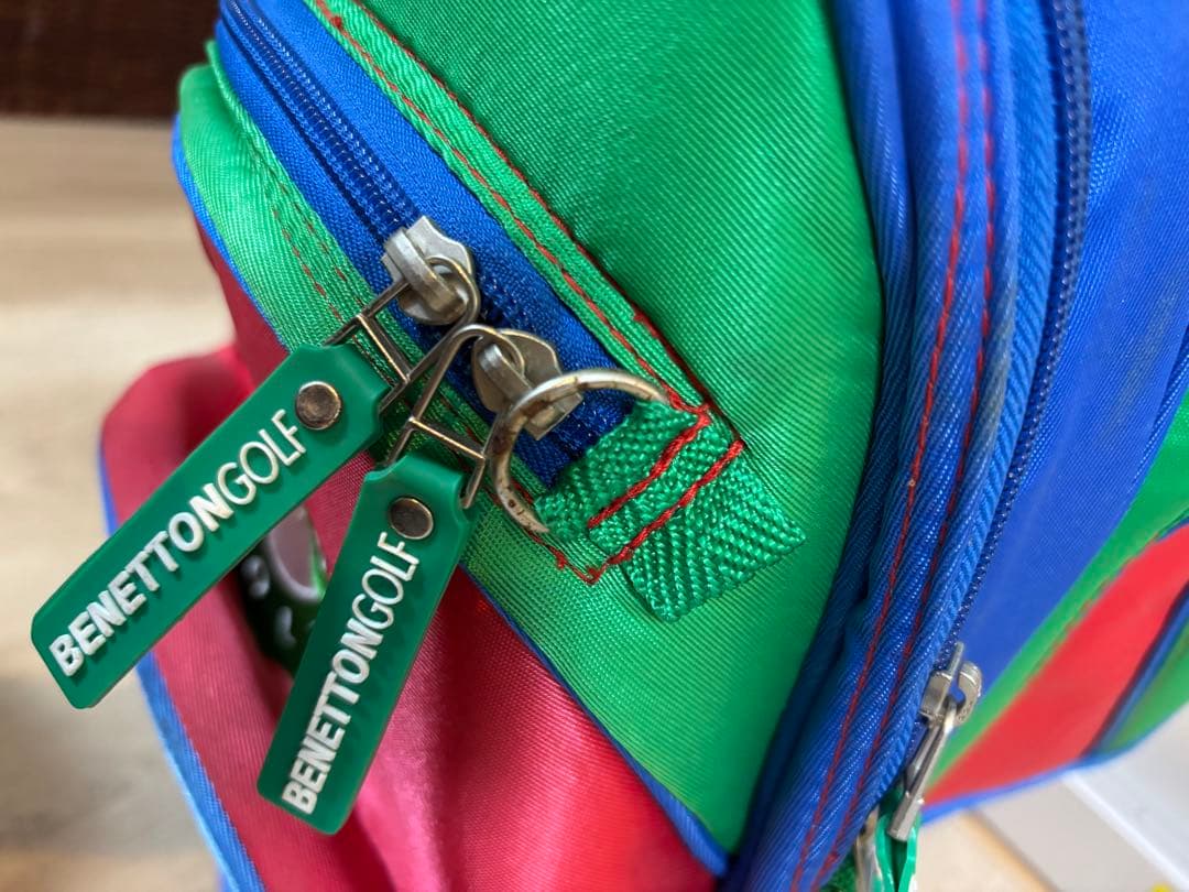 BENETTON GOLF キャディバッグ　ヴィンテージ　ヘッドカバー付き