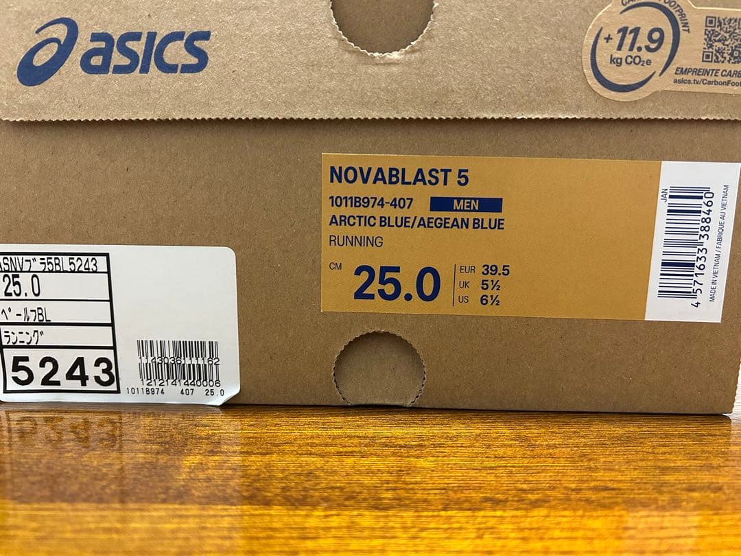 ASICS NOVABLAST アシックス ノヴァブラスト 5 25.0cm