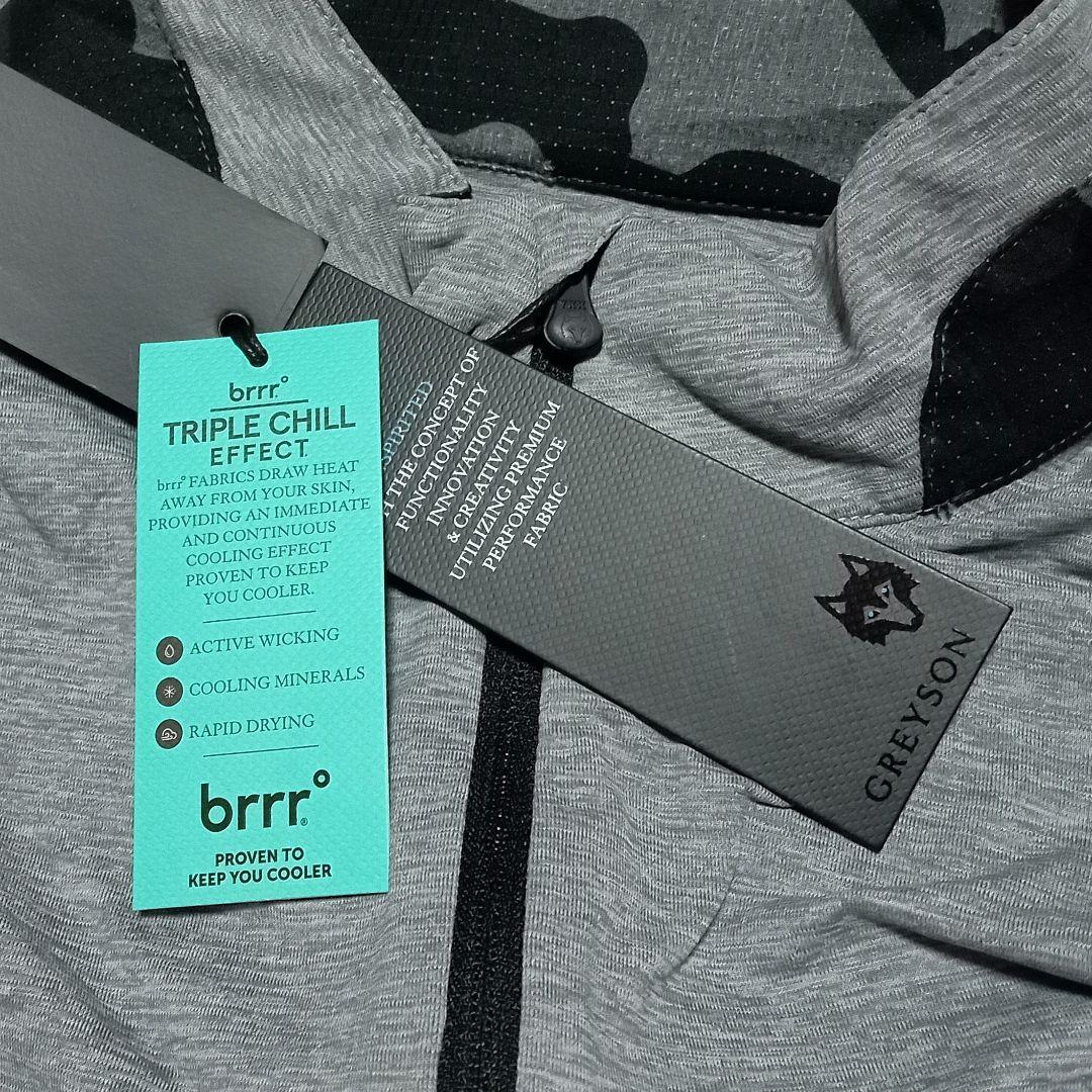 紙タグ付き未使用品 GREYSON ハーフジップ 長袖Tシャツ　ゴルフ　プロレス