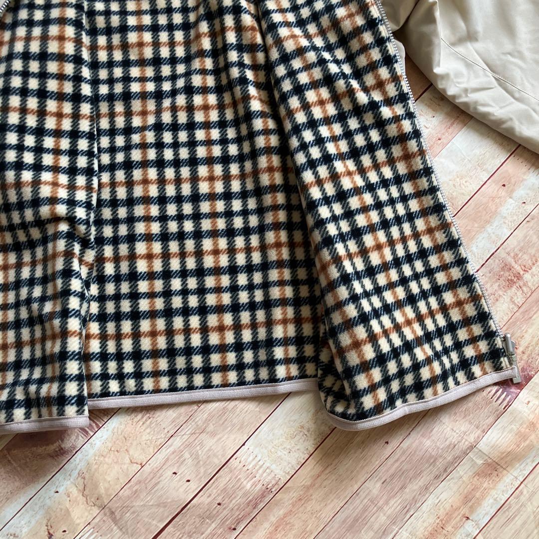 DAKS GOLF ダックス ゴルフ 中綿ジャケット チェック裏地フリース　L