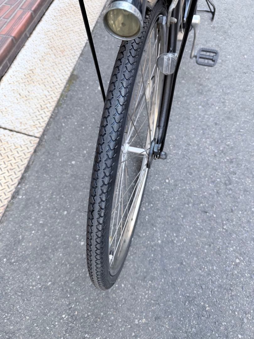 大阪府　ブリヂストン　電動アシスト自転車 シティタイプ 黒 バスケット付き