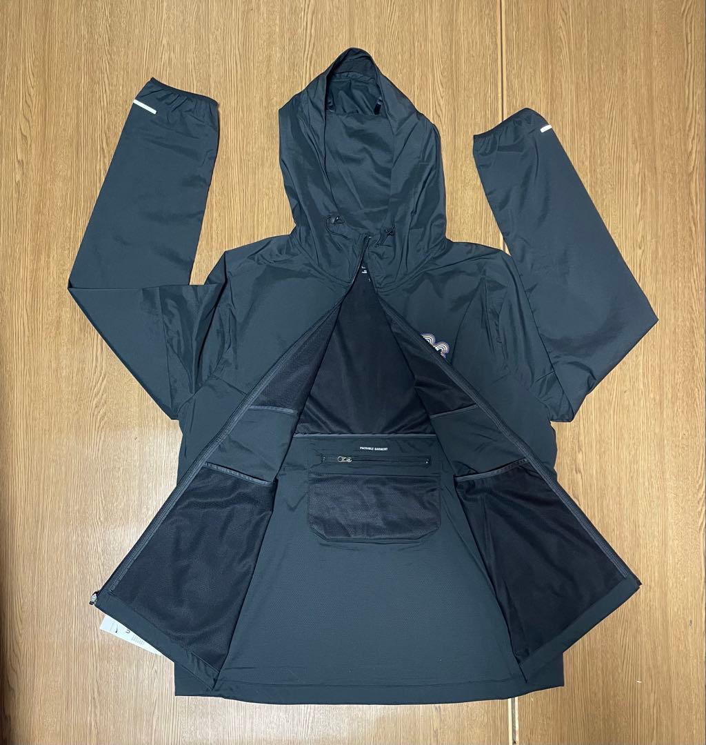 2XL 新品 ナイキ ウインドランナー ランニングジャケット レペル 黒