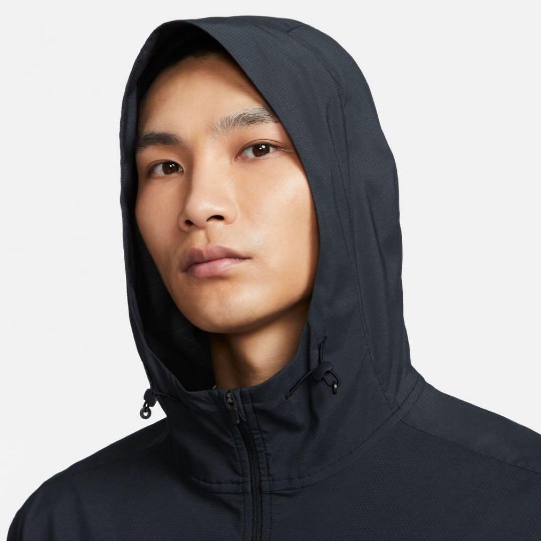 2XL 新品 ナイキ ウインドランナー ランニングジャケット レペル 黒