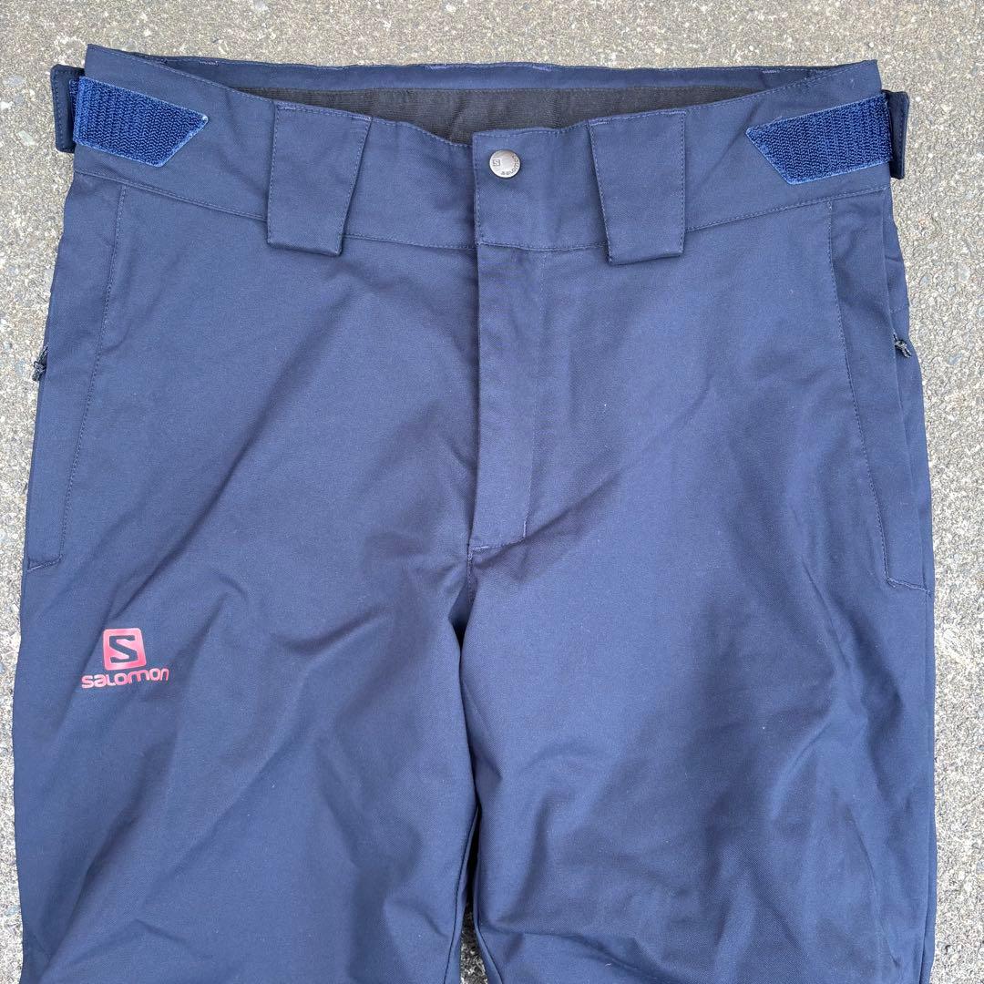SALOMON スノーボードウェア パンツ 防水 スキー ネイビー シェルパンツ