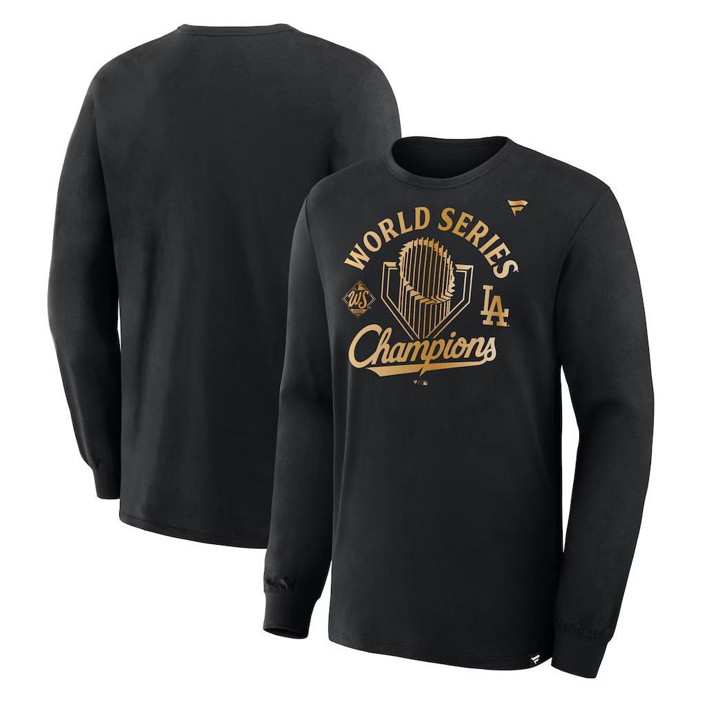 大谷翔平2025WSチャンピオンLAパレードロングBLACK/GOLDTEE/L