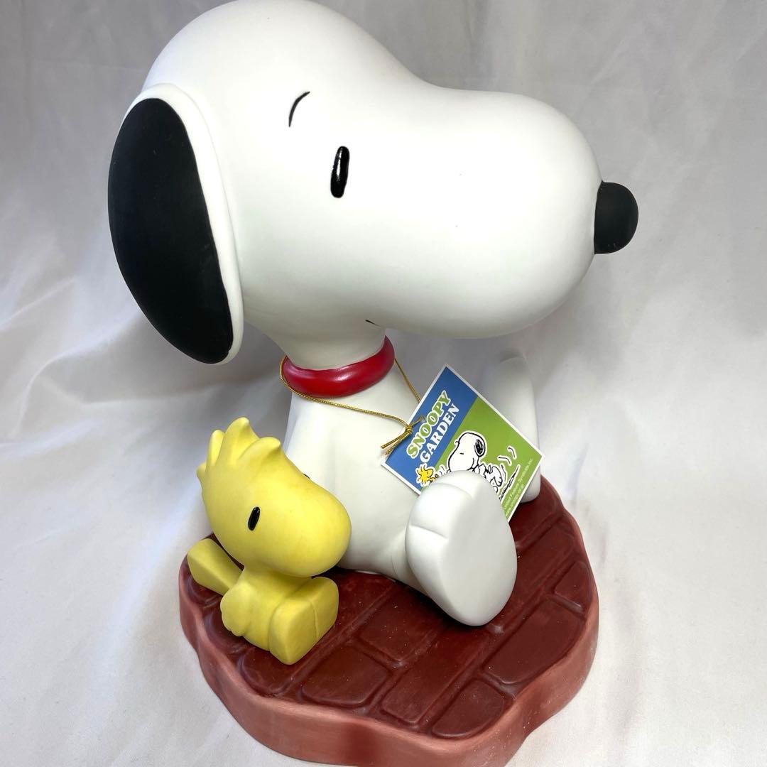 【未使用 廃盤】加藤工芸　スヌーピー＆ウッドストック スタチュー