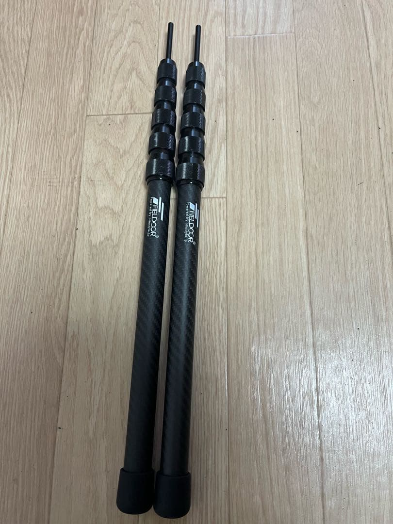 ①②FIELDOOR テントポール 軽量 カーボン製テントポール 4本セット