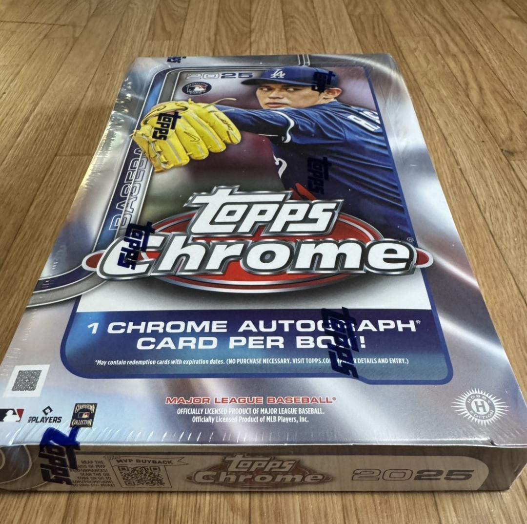 Topps chrome hobby MLB 2025 新品未開封シュリンク付