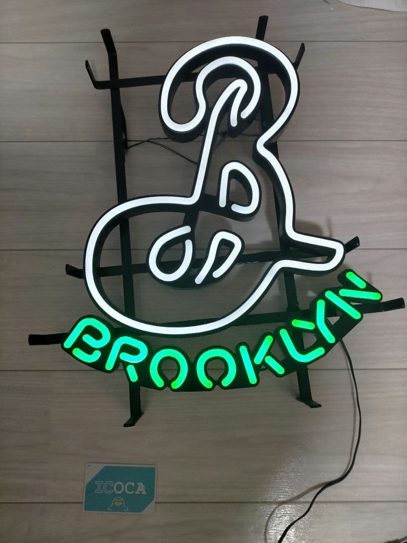 BROOKLYN ビンテージ ブルックリンビールLEDネオンサインニューヨーク