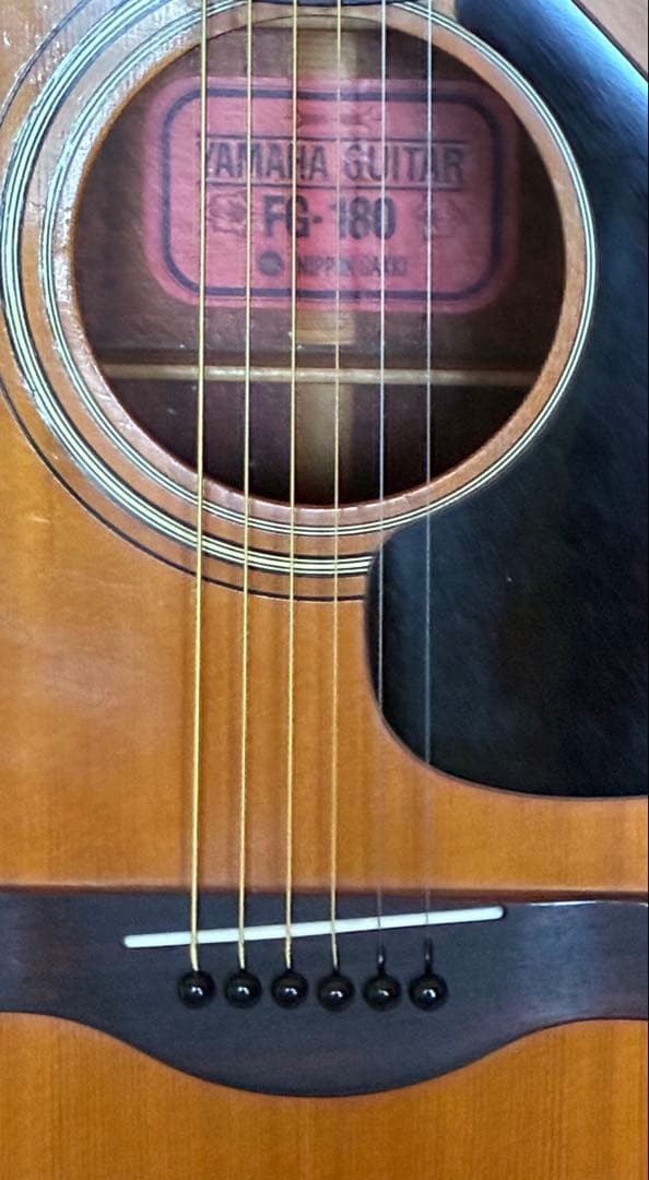Yamaha FG-180 赤ラベル（O.H.整備済み） ハードケース付き
