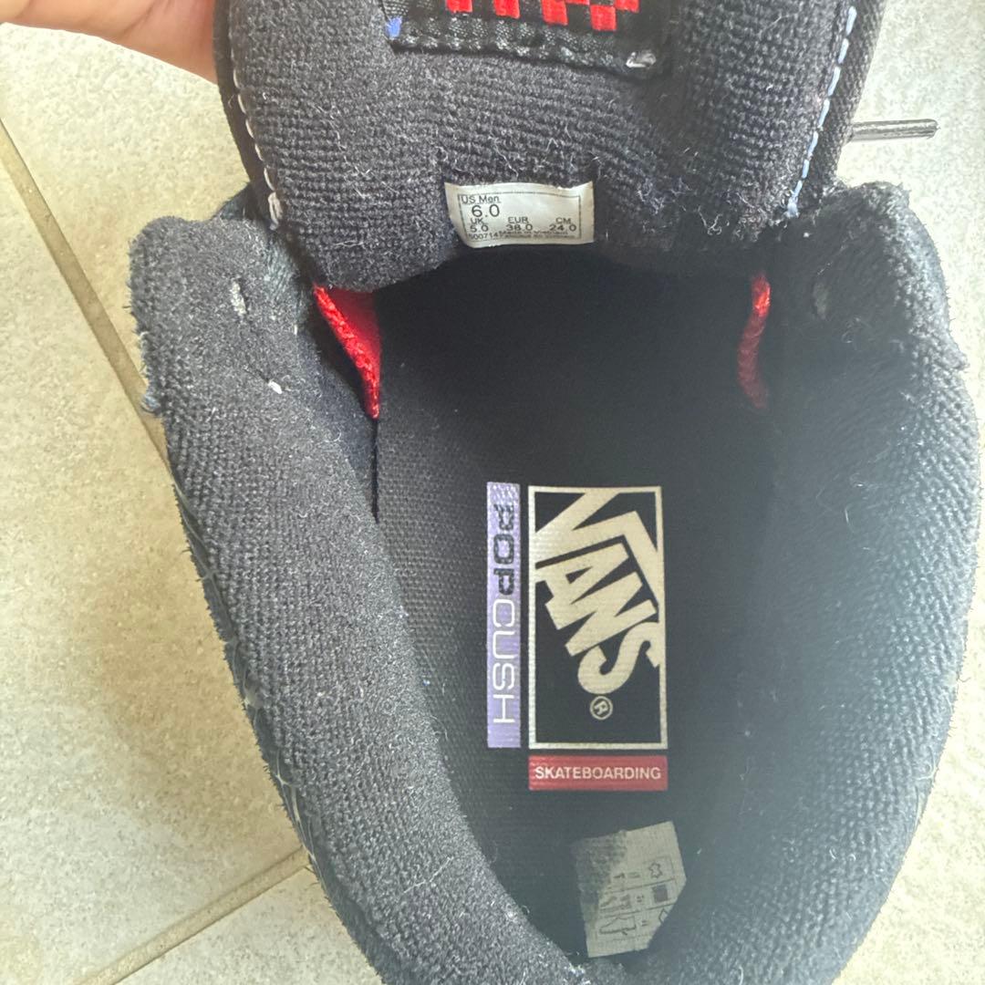 Vans Half Cab ブラックスエードスニーカー　24センチ
